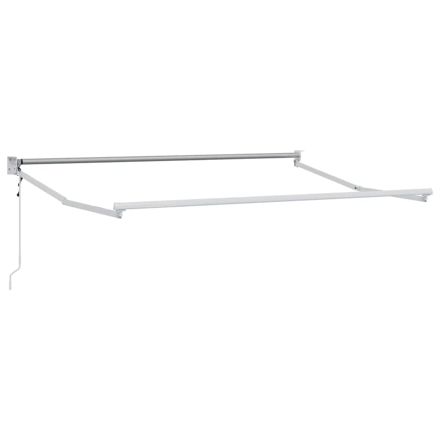 Cadre de store rétractable électrique Blanc 3 x 2 m Aluminium - 2