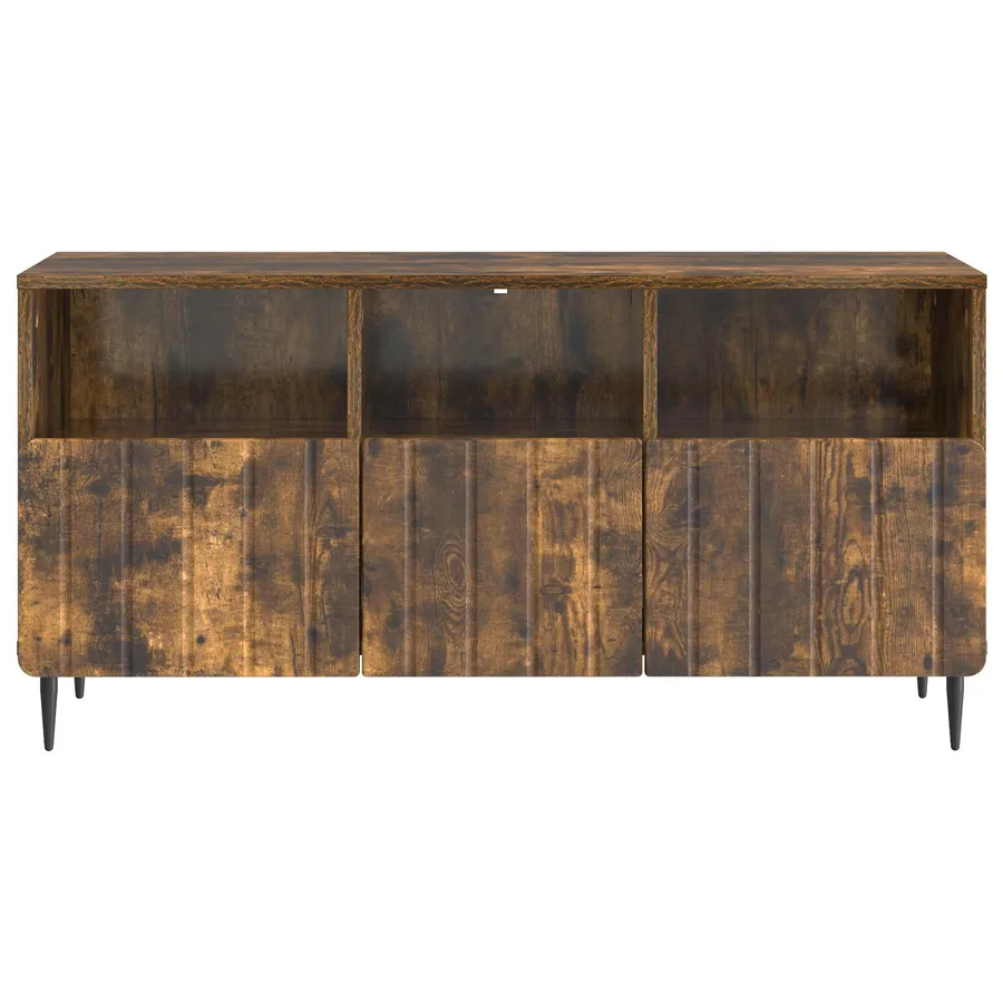 Meuble TV Chêne fumé 102 x 34,5 x 50 cm Bois d'ingénierie - 6