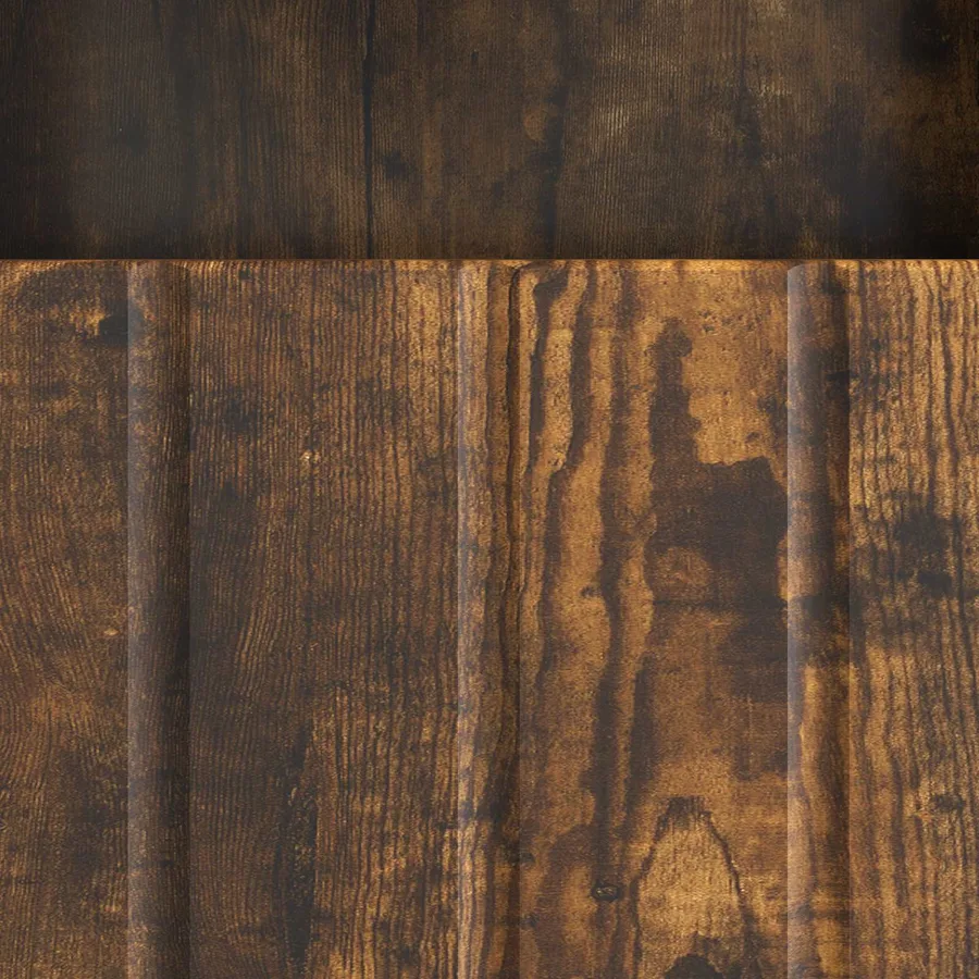 Meuble TV Chêne fumé 102 x 34,5 x 50 cm Bois d'ingénierie - 8