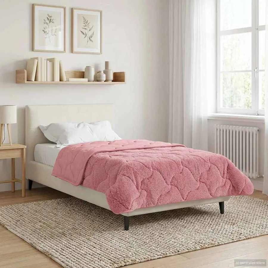 Duvet d'été simple Matelassé Rose 135 x 200 cm