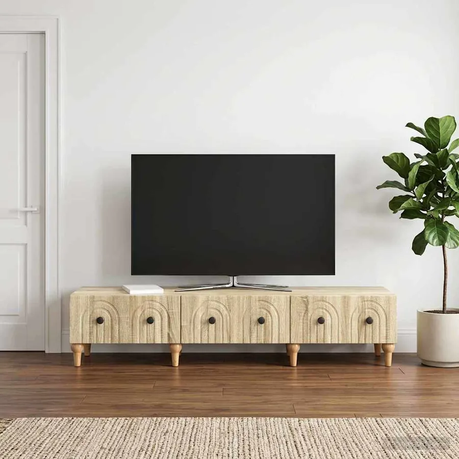 Meuble TV Chêne Sonoma 147 x 34,5 x 30 cm Bois d'ingénierie