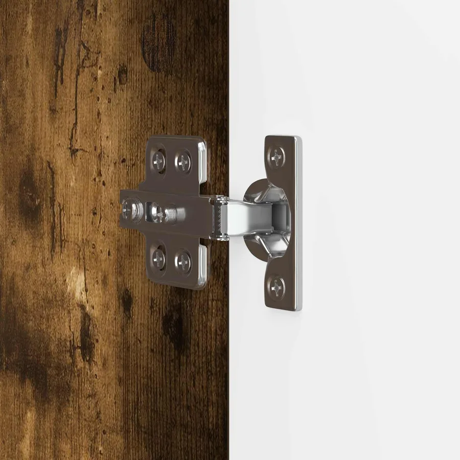 Meuble TV Chêne fumé 99 x 34,5 x 52 cm Bois d'ingénierie - 9