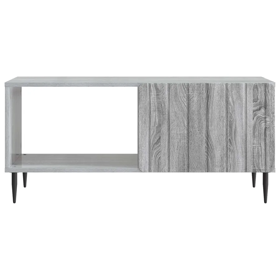 Table basse Sonoma gris 90 x 50 x 40 cm Bois d'ingénierie - 5