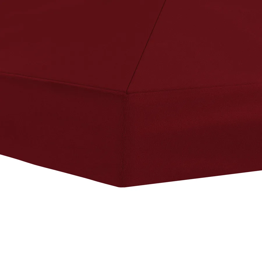 Housse de canopée de gazebo 6 x 3 m Bordeaux Polyester 190 - 5