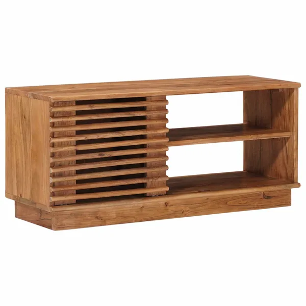 Meuble TV avec stockage avec porte Naturel 90 x 30 x 40 cm