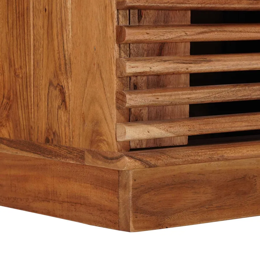 Meuble TV avec stockage avec porte Naturel 90 x 30 x 40 cm - 9