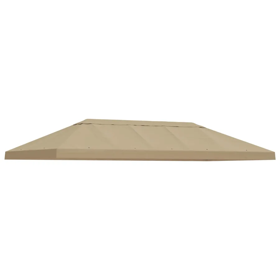 Housse de canopée de gazebo 6 x 3 m Beige Polyester 190 - 2