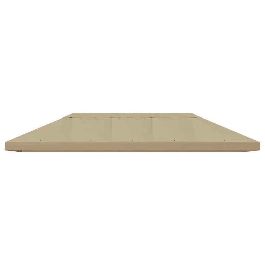 Housse de canopée de gazebo 6 x 3 m Beige Polyester 190 - 3