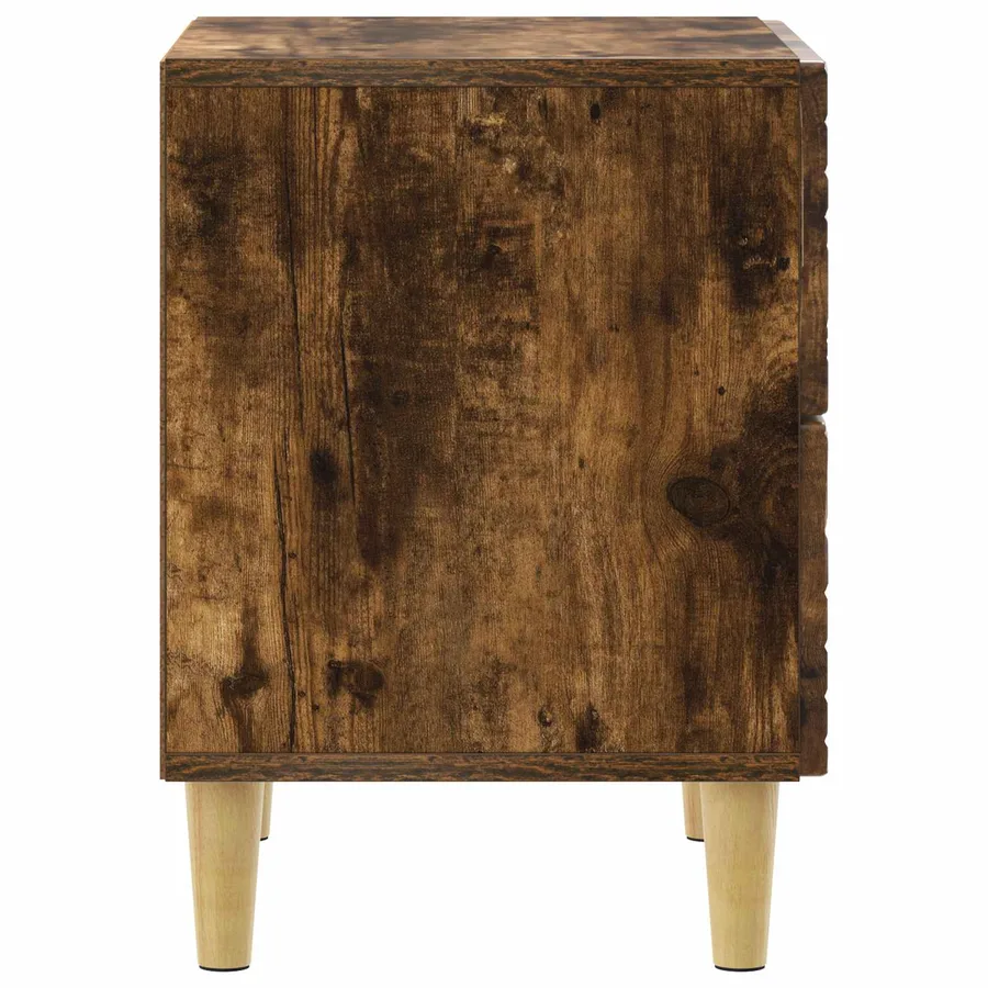 Table de chevet Chêne fumé 43 x 34,5 x 48 cm Bois d'ingénierie - 5