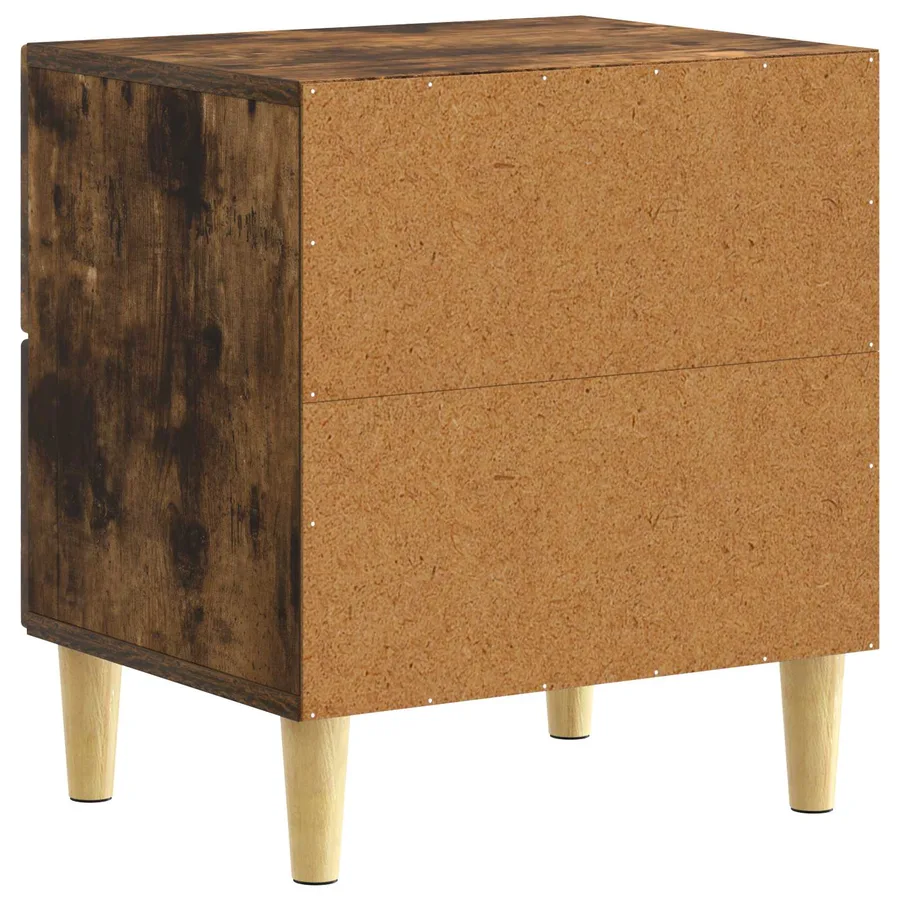 Table de chevet Chêne fumé 43 x 34,5 x 48 cm Bois d'ingénierie - 6
