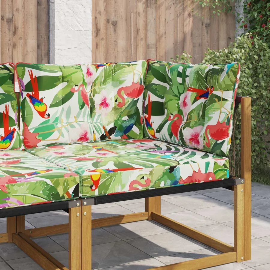 Coussin de canapé d'extérieur Polyester coloré 80 x 43 x 10 cm