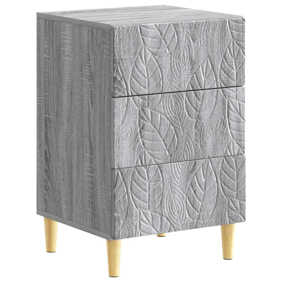 Table de chevet Sonoma gris 43 x 39,5 x 66,5 cm - 2