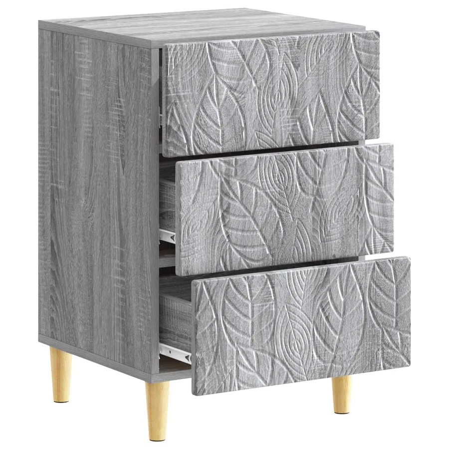 Table de chevet Sonoma gris 43 x 39,5 x 66,5 cm - 3