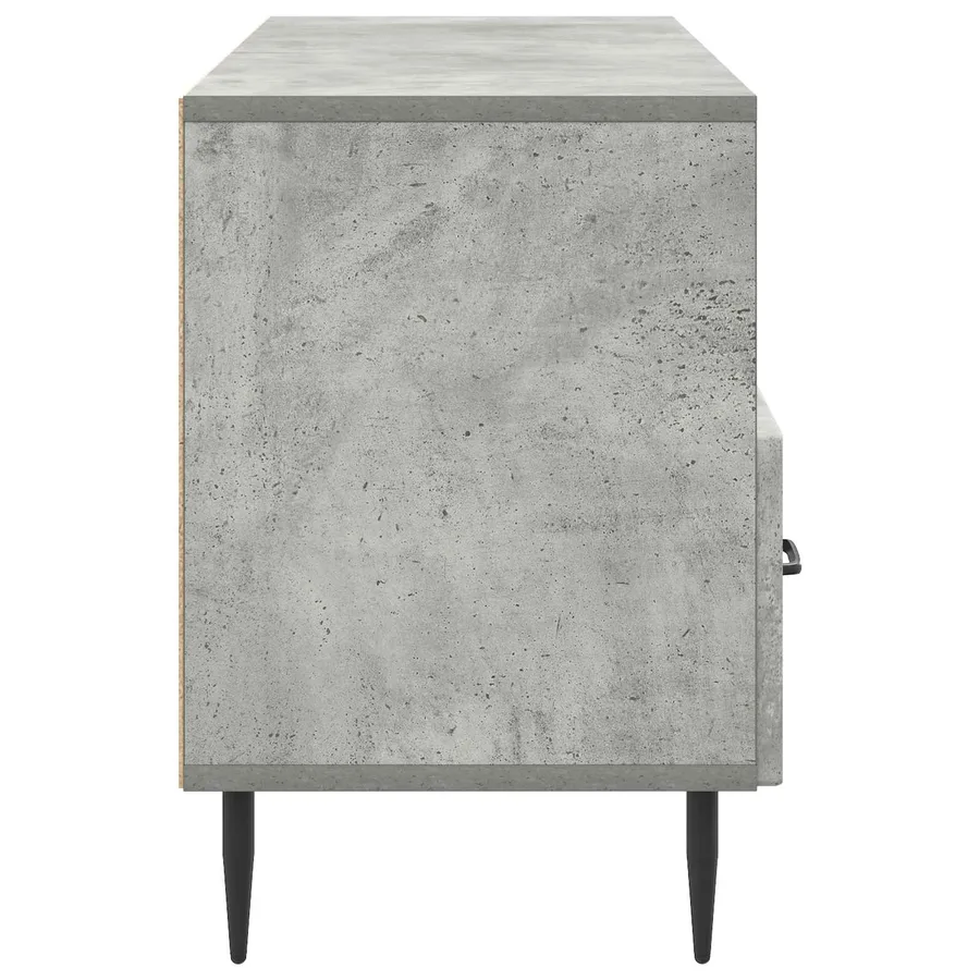 Meuble TV Gris béton 102 x 34,5 x 50 cm Bois d'ingénierie - 7