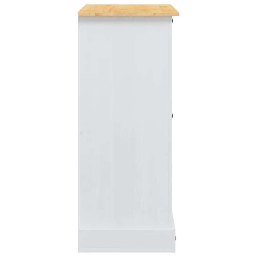 Coffres de rangement avec tiroir Corona Blanc 92 x 48 x 114 cm - 5