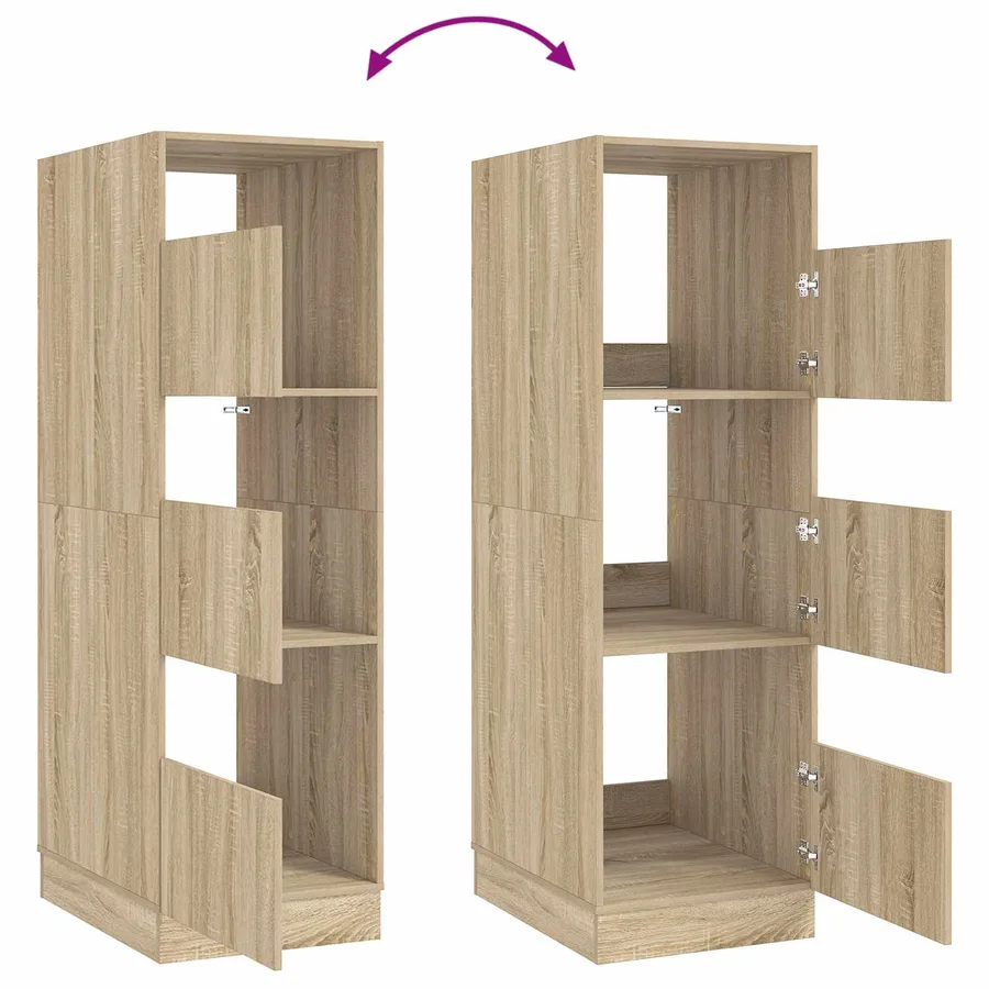 Armoire à Laver Sonoma 50 x 68 x 162 cm Bois d'ingénierie - 10