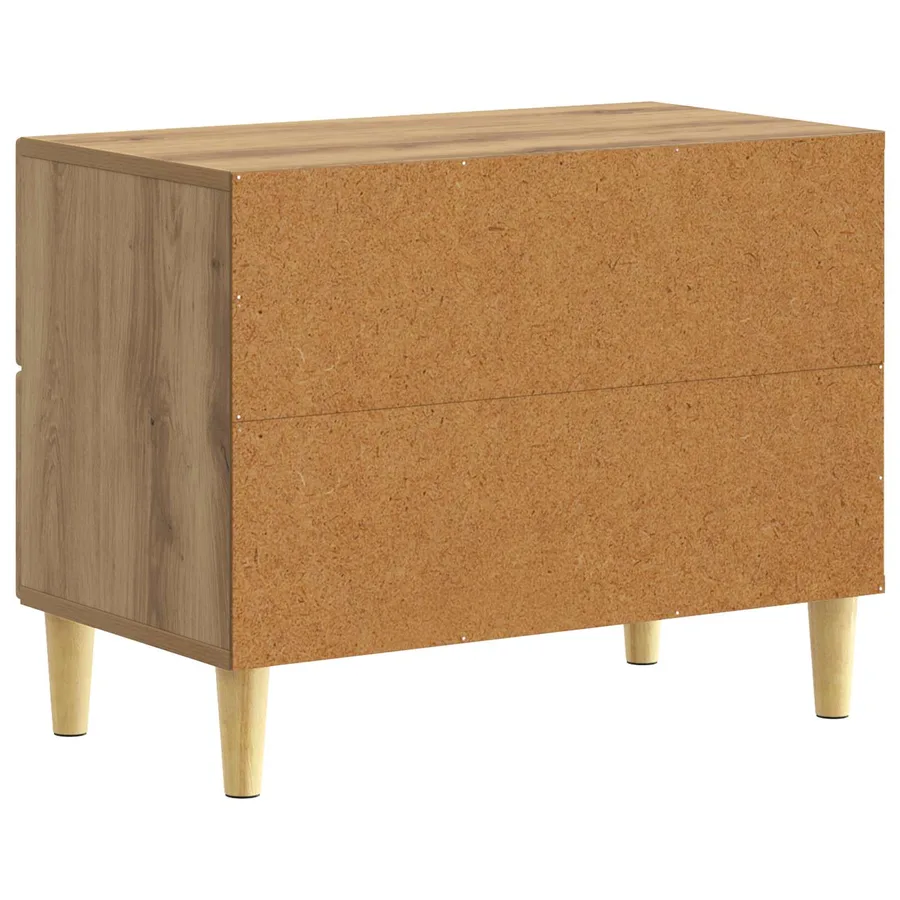 Table de chevet Chêne artisanal 62 x 34,5 x 48 cm - 6