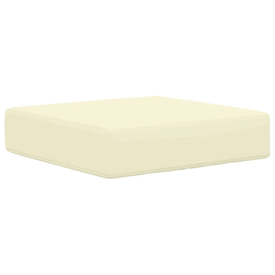 Coussin de Siège d'Extérieur Crème 40 x 40 x 8 cm - 2