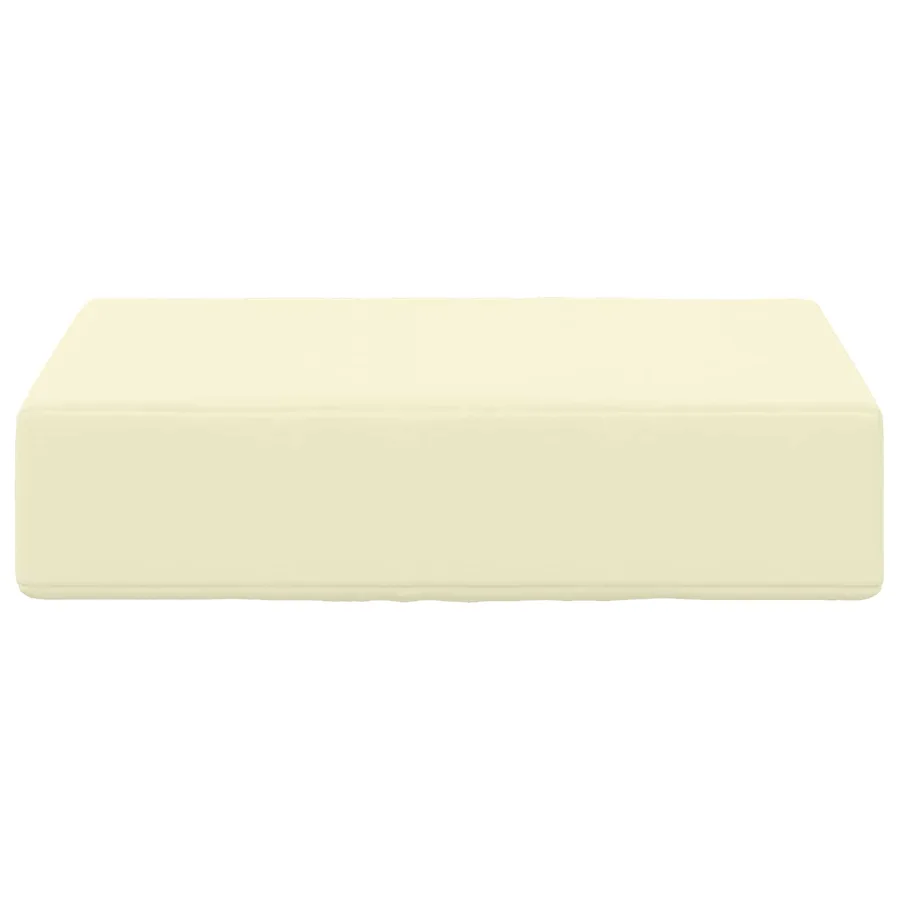Coussin de Siège d'Extérieur Crème 40 x 40 x 8 cm - 4