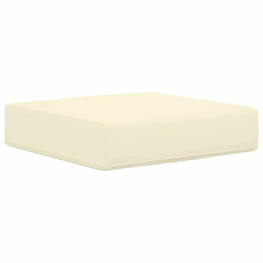 Coussin de Siège d'Extérieur Crème 40 x 40 x 8 cm - 5