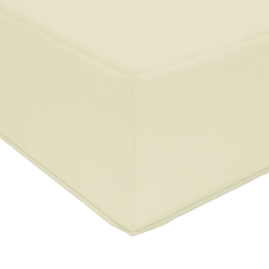 Coussin de Siège d'Extérieur Crème 40 x 40 x 8 cm - 6