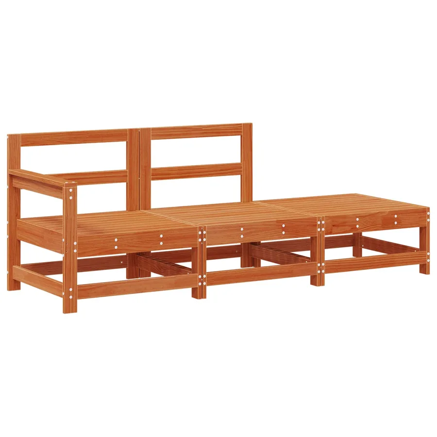 Unité de canapé sectionnel Brun cire 190 x 62 x 70,5 cm - 3