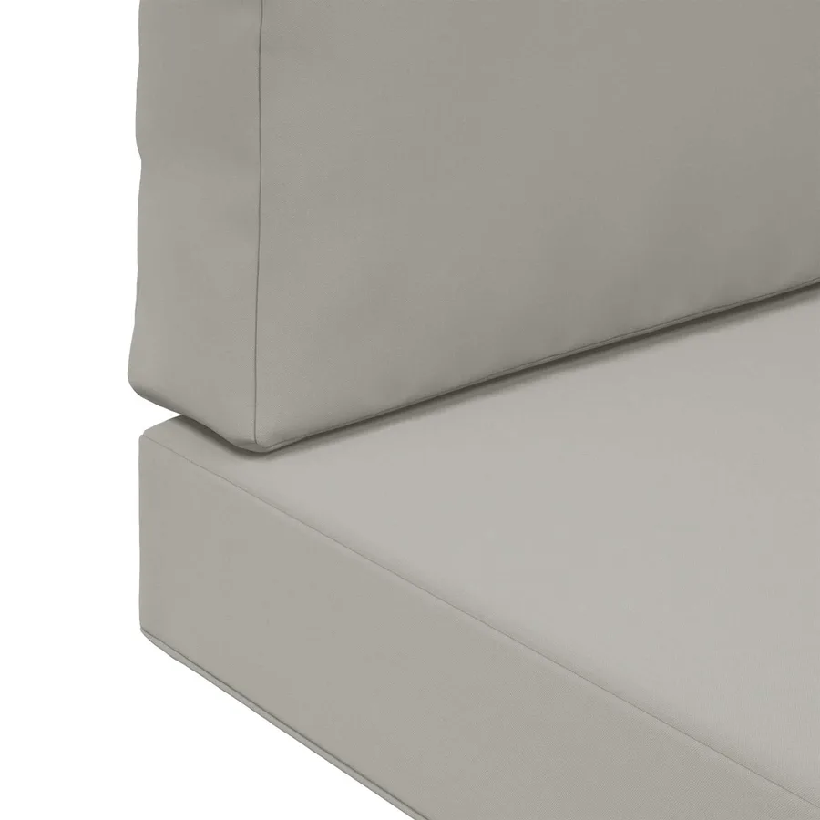 Coussin de canapé d'extérieur 2 pcs Gris Polyester - 9