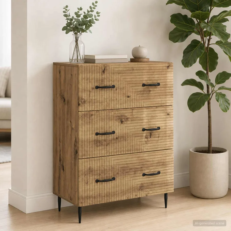 Armoire à tiroirs 66 x 34,5 x 89,5 cm Bois d'ingénierie