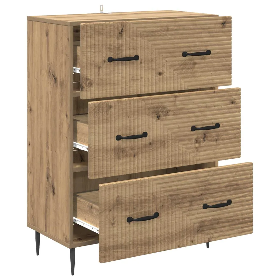 Armoire à tiroirs 66 x 34,5 x 89,5 cm Bois d'ingénierie - 5