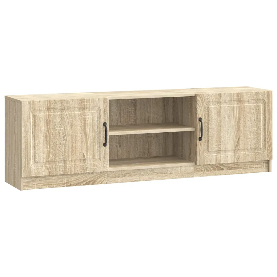 Meuble TV Chêne Sonoma 150 x 31 x 47 cm Bois d'ingénierie - 2