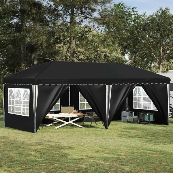 Tente de fête pop-up 575 x 288 x 245 cm Anthracite
