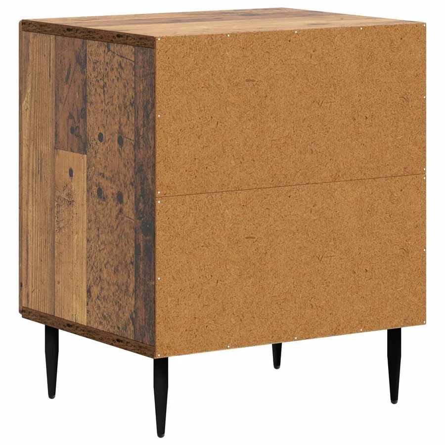 Cabinet de chevet 2 pcs Bois ancien 43 x 34,5 x 50 cm - 9