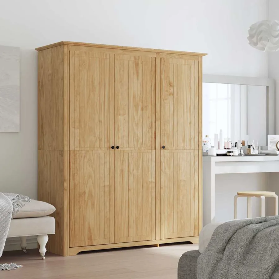 Armoire BODO Marron miel 146 x 53,5 x 173 cm Bois d'ingénierie