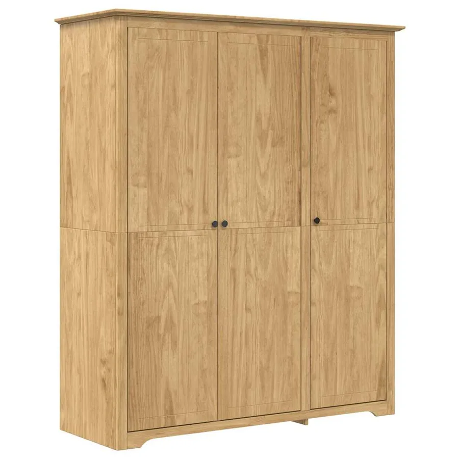 Armoire BODO Marron miel 146 x 53,5 x 173 cm Bois d'ingénierie - 2