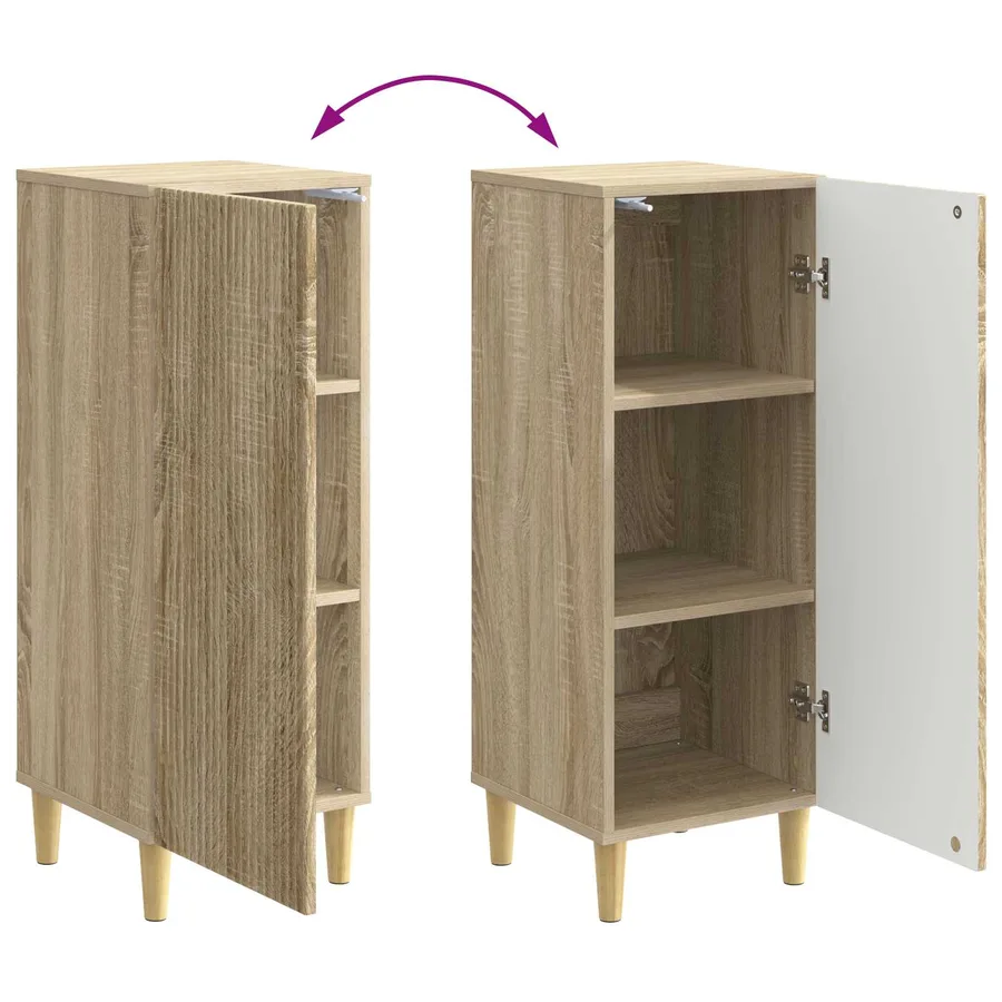 Buffet Chêne Sonoma 33 x 34,5 x 90 cm Bois d'ingénierie - 11
