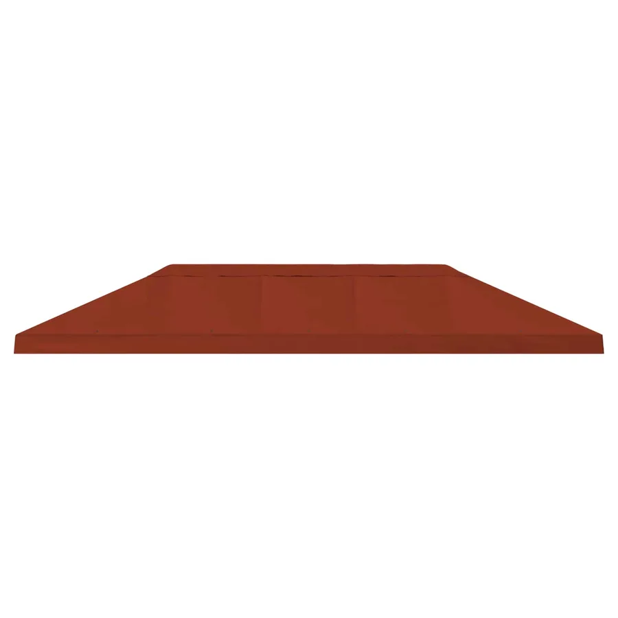 Housse de canopée de gazebo 6 x 3 m Terre cuite Polyester 190 - 3