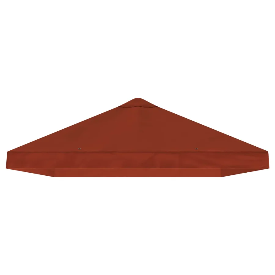 Housse de canopée de gazebo 6 x 3 m Terre cuite Polyester 190 - 4