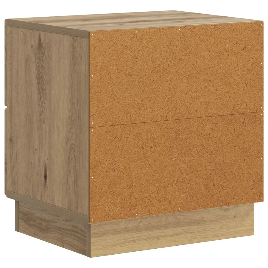 Cabinet de chevet 2 pc Chêne artisanal 43 x 34,5 x 44,5 cm - 9