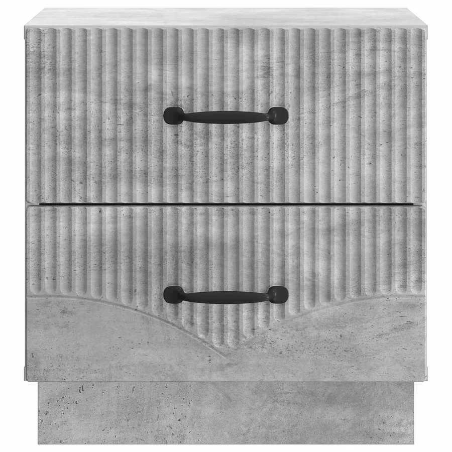 Cabinet de chevet 2 pcs Gris béton 43 x 34,5 x 44,5 cm - 7