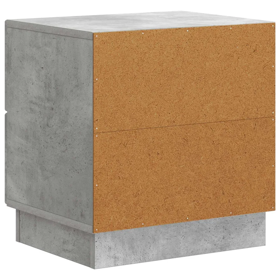 Cabinet de chevet 2 pcs Gris béton 43 x 34,5 x 44,5 cm - 9