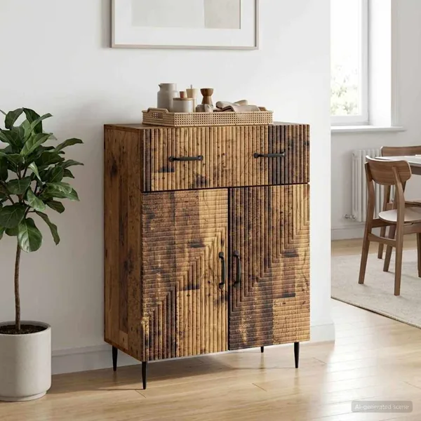 Buffet Bois ancien 66 x 34,5 x 89,5 cm Bois d'ingénierie