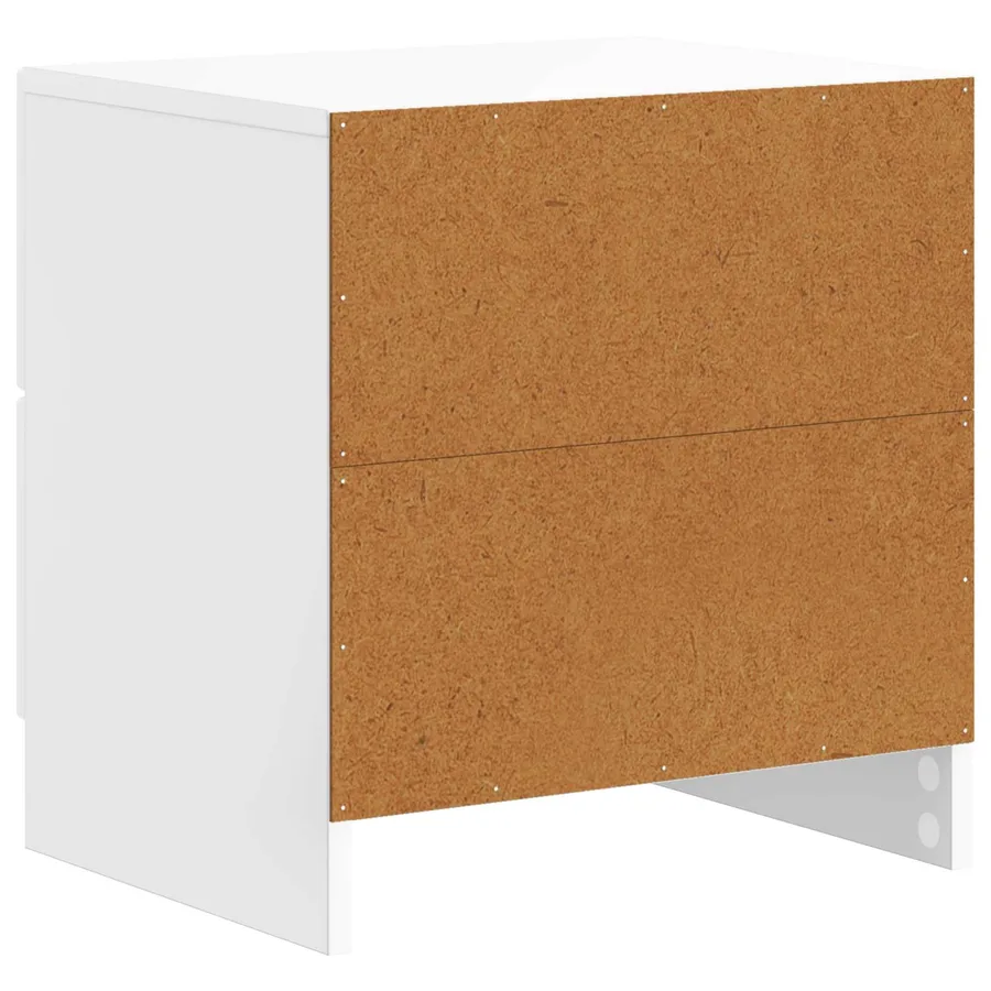 Cabinet de chevet Blanc brillant 43 x 34,5 x 44,5 cm - 7