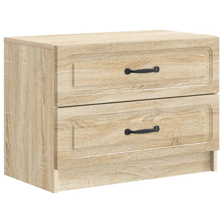 Cabinet de chevet avec tiroir Chêne Sonoma 62 x 34,5 x 44,5 cm - 2