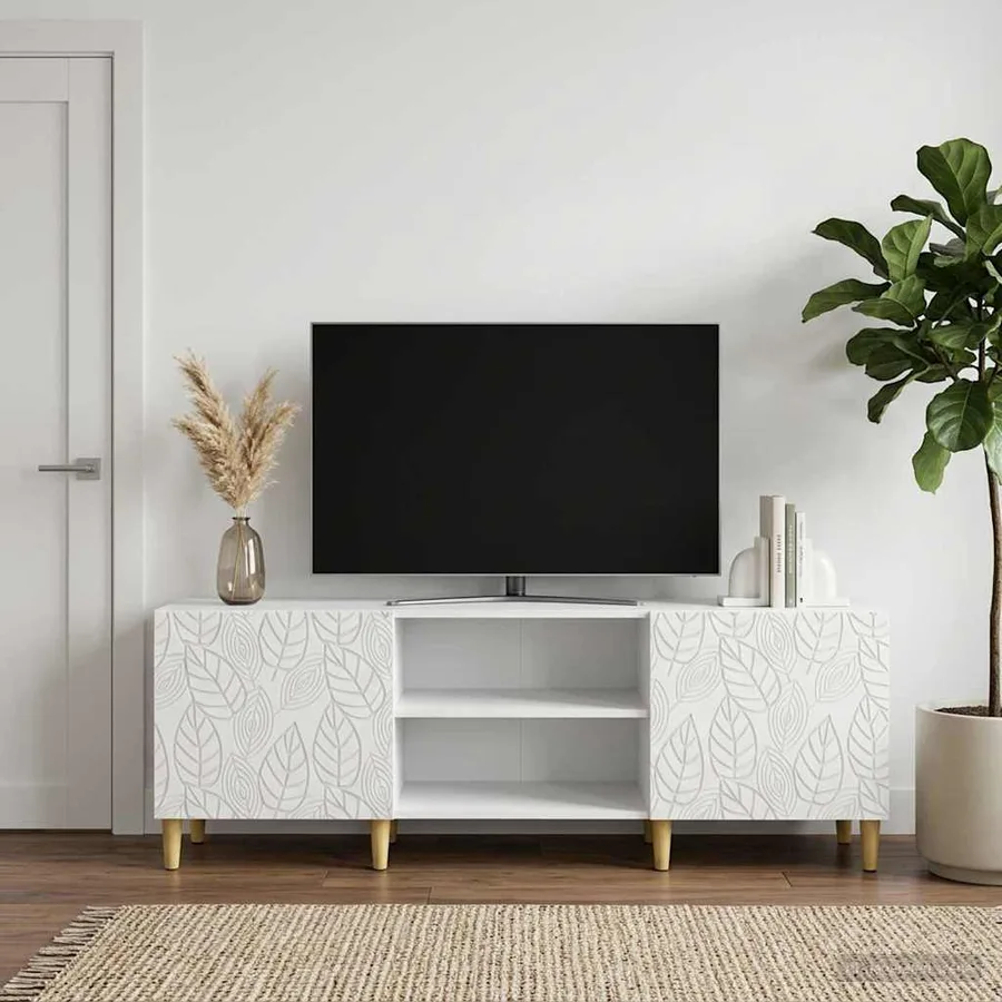 Meuble TV 150 x 31 x 50 cm Blanc Bois d'ingénierie - 3