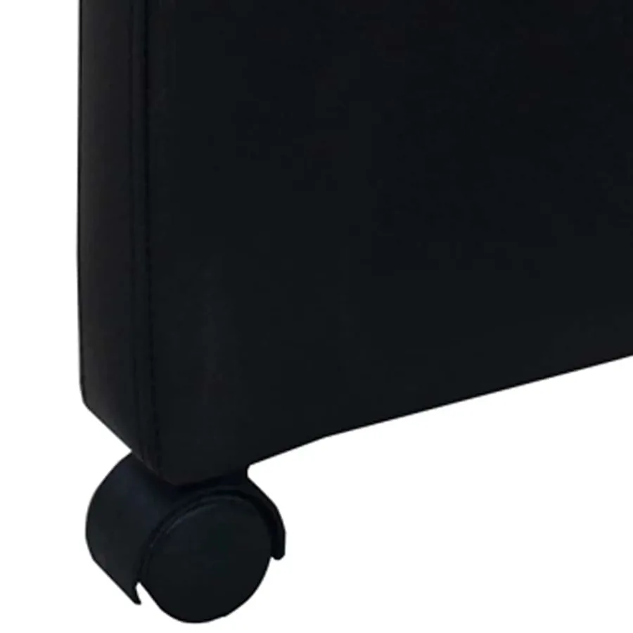 Chaises à manger lot de 6 noir similicuir - 5