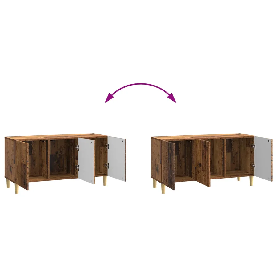 Meuble TV Bois ancien 99 x 34,5 x 50 cm Bois d'ingénierie - 11