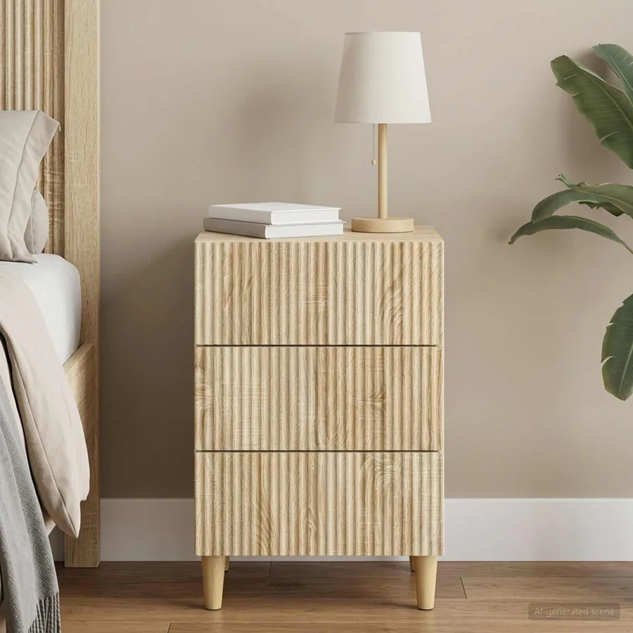 Cabinet de chevet avec tiroir Chêne Sonoma 43 x 41 x 66,5 cm