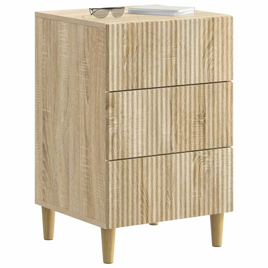 Cabinet de chevet avec tiroir Chêne Sonoma 43 x 41 x 66,5 cm - 3