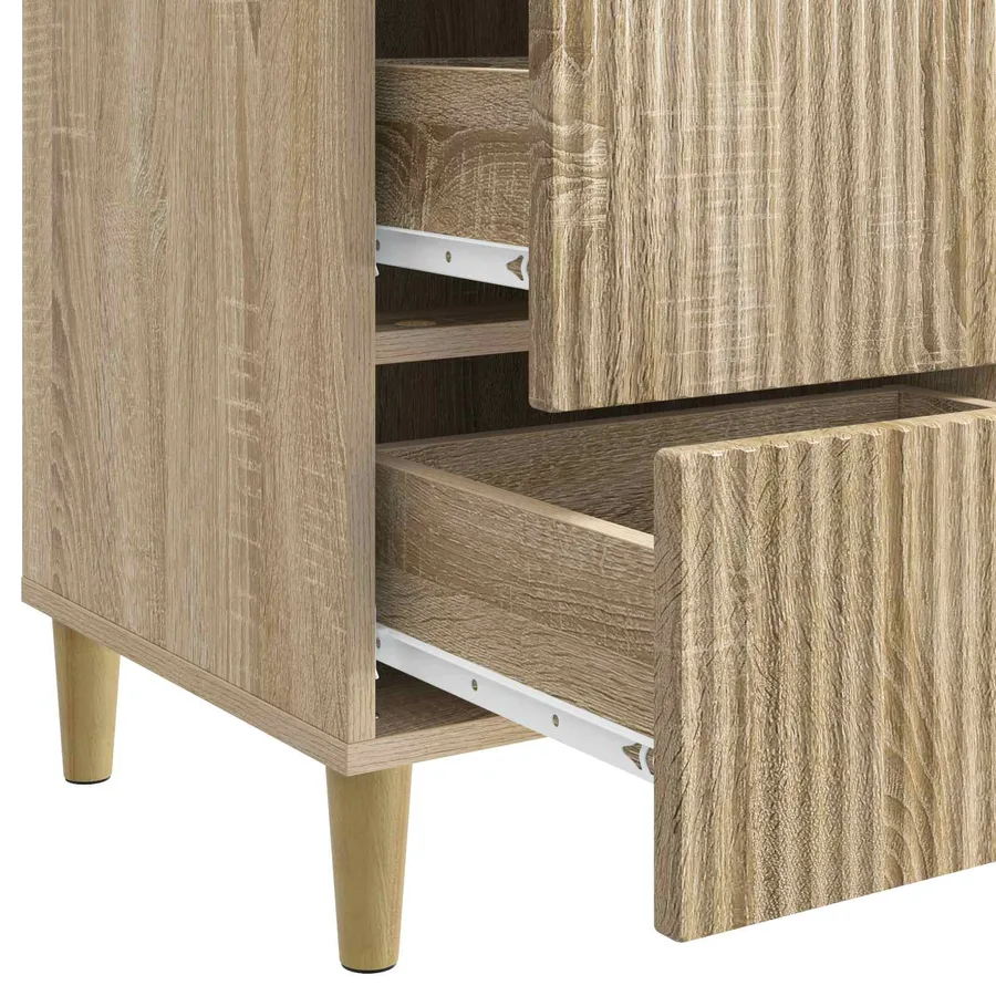 Cabinet de chevet avec tiroir Chêne Sonoma 43 x 41 x 66,5 cm - 9