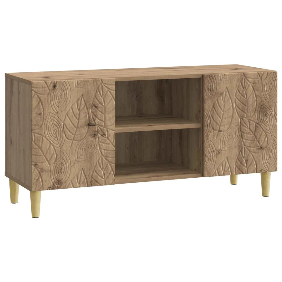 Meuble TV 102 x 34,5 x 50 cm Chêne artisanal Bois d'ingénierie - 2